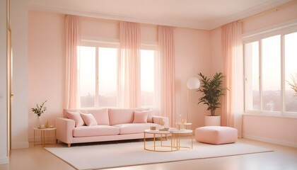 white and gold theme modern interior design