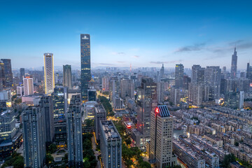 Stunning Evening Skyline of Modern City