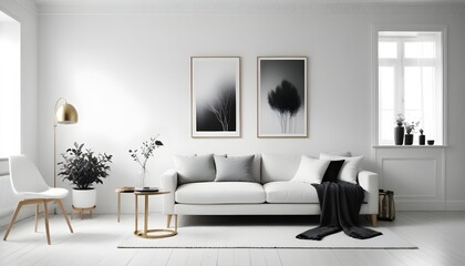 white and gold theme modern interior design