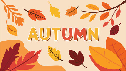 Autumn modern abstract illustration