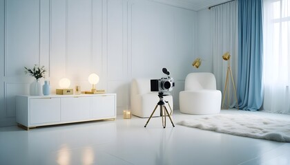 white and gold theme modern interior design