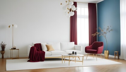 white and gold theme modern interior design
