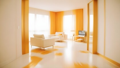 white and gold theme modern interior design