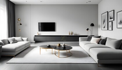 white and gold theme modern interior design