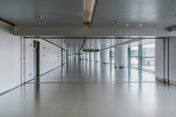 Modern Empty Corridor with Natural Light