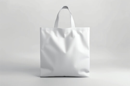 Versatile Plain Cotton Bag for Eco-Friendly Bamboo Packaging - Mockup ecobag, Front View