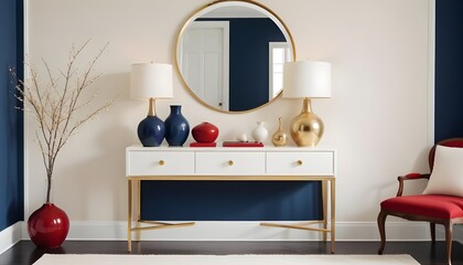 white and gold theme modern interior design