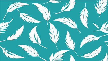 Fototapeta premium Retro style feather seamless background vector