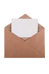 Recicled brown craft envelope PNG