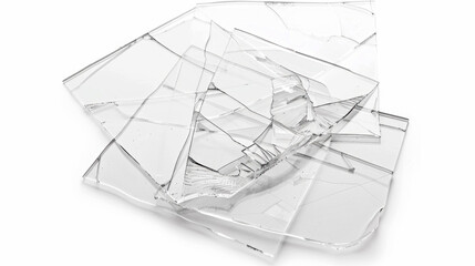 Fototapeta premium Glass scratch removal flyers for local advertising isolated on white background