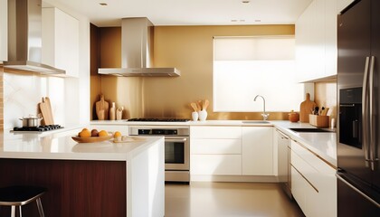 white and gold theme modern interior design