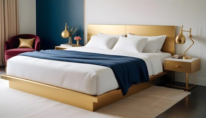 white and gold theme modern interior design