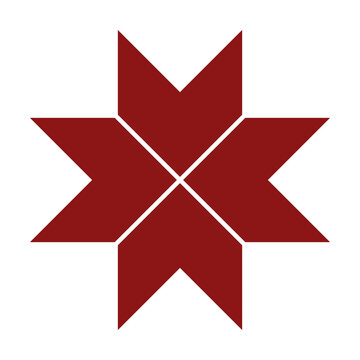 Baltic Latvian cross sign