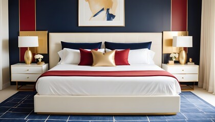 white and gold theme modern interior design