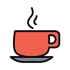 Hot coffee icon