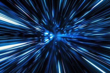 A blue and black abstract background with light streaks, ideal for use in design and photography projects