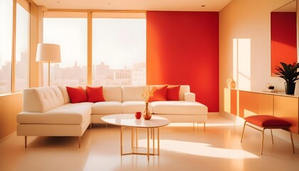 white and gold theme modern interior design