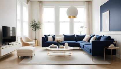 white and gold theme modern interior design