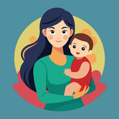 design-a-vector-art-of-a-mom-and-her-baby