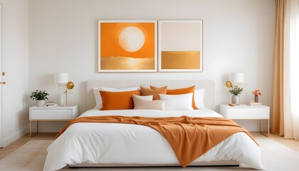 white and gold theme modern interior design