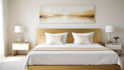 white and gold theme modern interior design