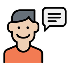 Man speaking icon