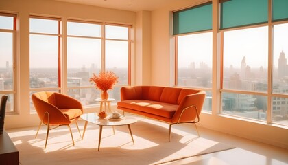 white and gold theme modern interior design