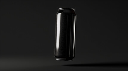 mock up floating aluminum 330ml can bottle, white background, Ai generated Images