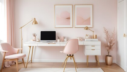 white and gold theme modern interior design