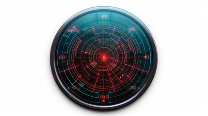 Radar simulation software for modeling radar sensor behavior isolated on white background