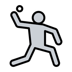 Baseball pitcher icon