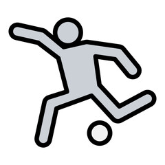 Playing football icon
