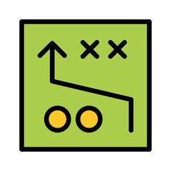 Soccer game strategy icon