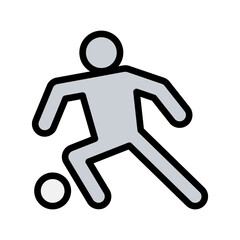 Playing football icon