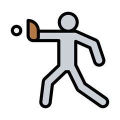 Catcher, Baseball player icon