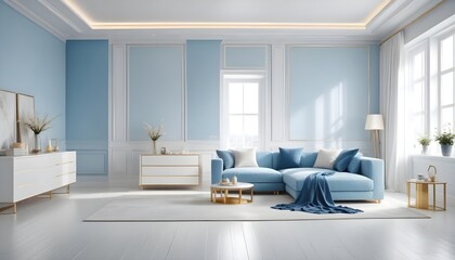 white and gold theme modern interior design