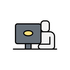 Office working icon
