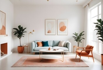 white and gold theme modern interior design