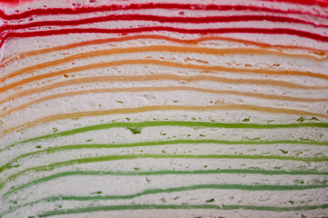 close up of red and green beans