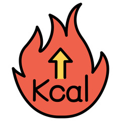 Burning calories icon