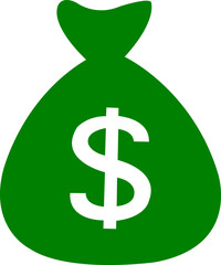 Money clip art design on plain white transparent isolated background for sign, decal, card, shirt, hoodie, sweatshirt, apparel, tag, mug, icon, poster or badge