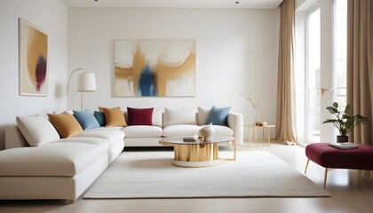 white and gold theme modern interior design
