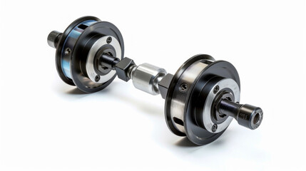 Torque sensors for measuring rotational forces in vehicle systems isolated on white background