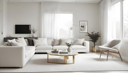 white and gold theme modern interior design