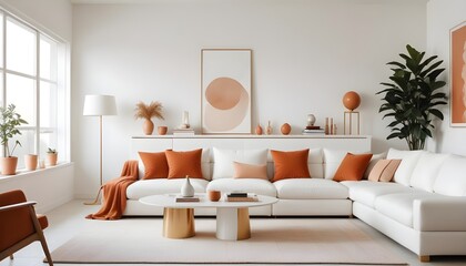 white and gold theme modern interior design