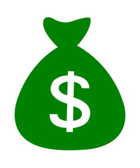 Money clip art design on plain white transparent isolated background for sign, decal, card, shirt, hoodie, sweatshirt, apparel, tag, mug, icon, poster or badge