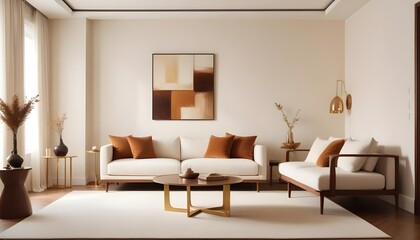 white and gold theme modern interior design