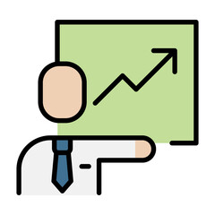 Business presentation icon