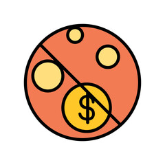 Fototapeta premium Economic sanction icon