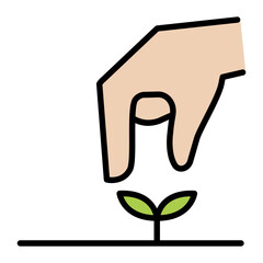 Planting trees icon